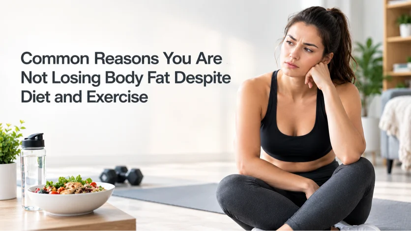 Common Reasons You Are Not Losing Body Fat Despite Diet and Exercise 